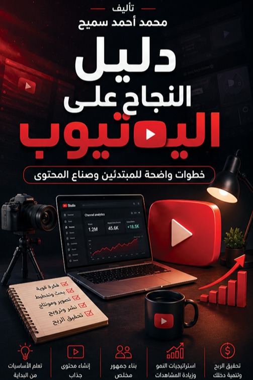 دليل النجاح على اليوتيوب:  خطواط واضحة للمبتدئين وصناع المحتوى